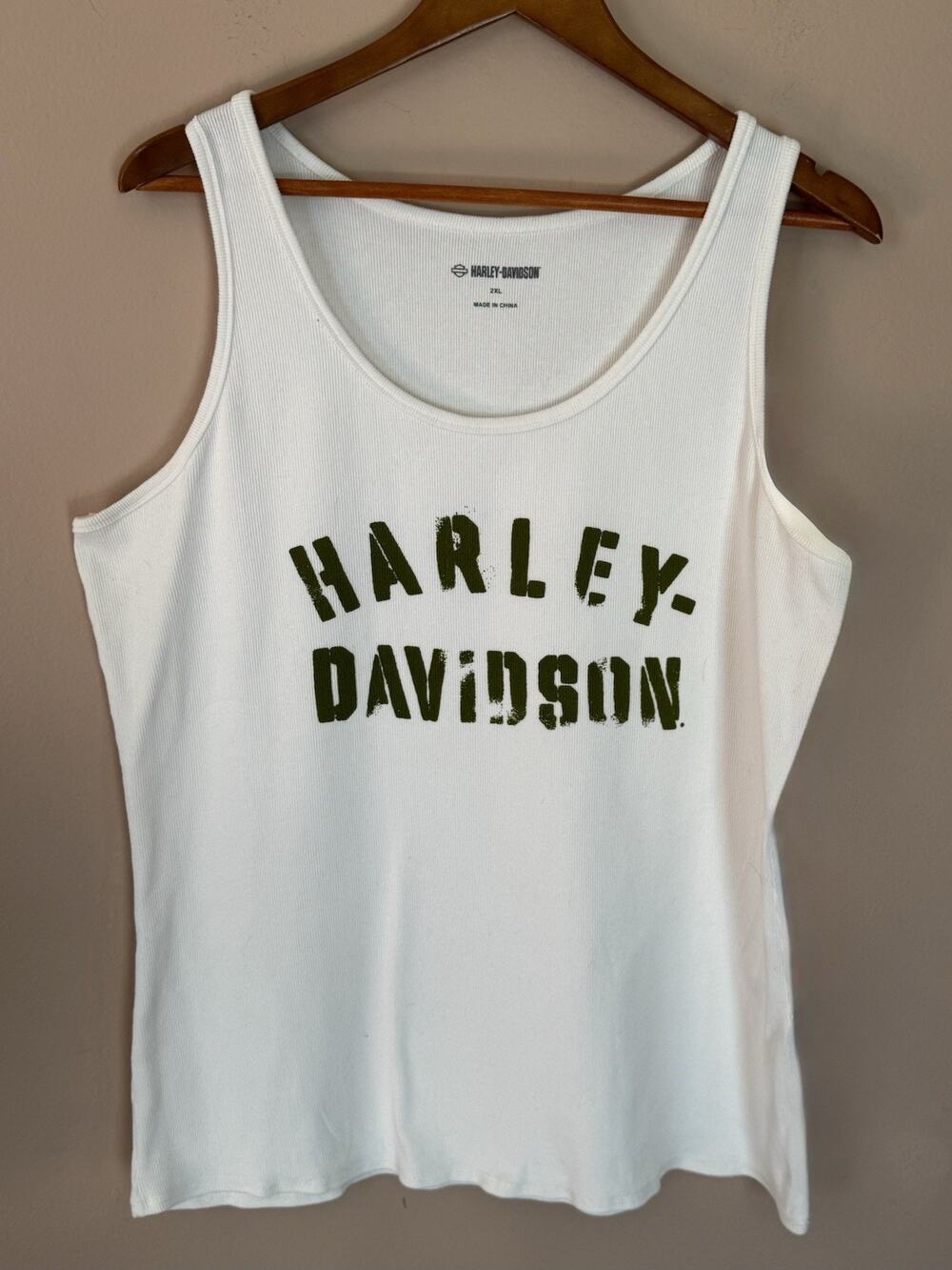 Harley-Davidson Military Stencil Ribbed Tank 2XL